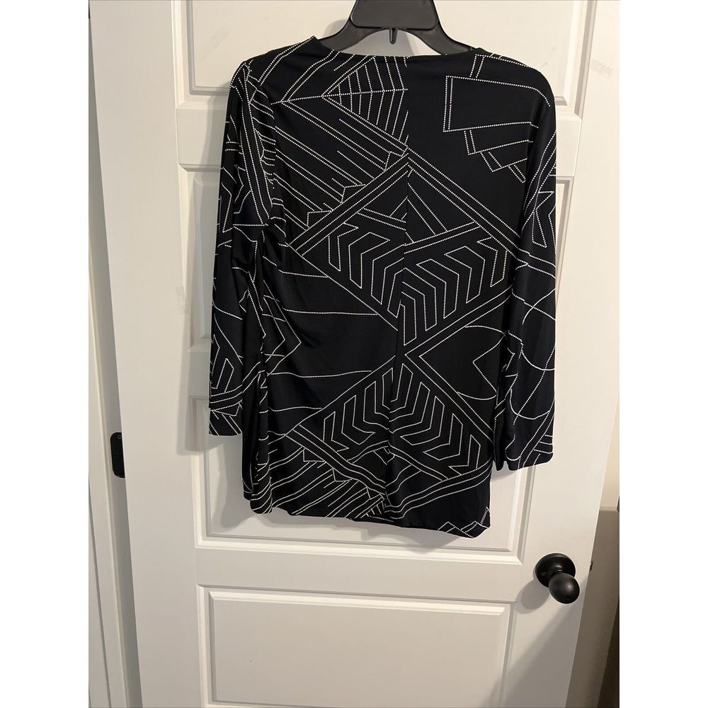 New Directions  women's black‎ blouse size small - Picture 5 of 5
